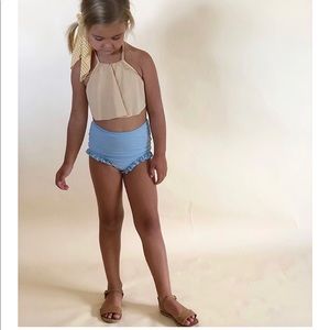 2 piece high waist bathing suit